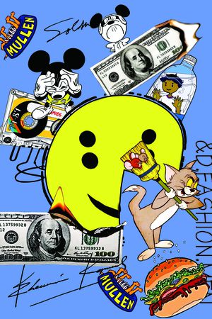 涂鸦印花华亿平台图片