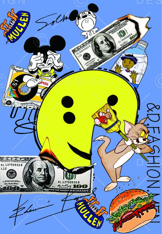 涂鸦印花华亿平台图片