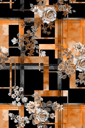 几何印花华亿平台图片