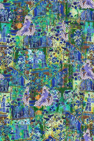 人物印花华亿平台图片