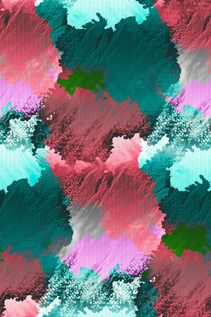 抽象男装印花华亿平台图片