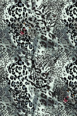 豹纹印花华亿平台图片