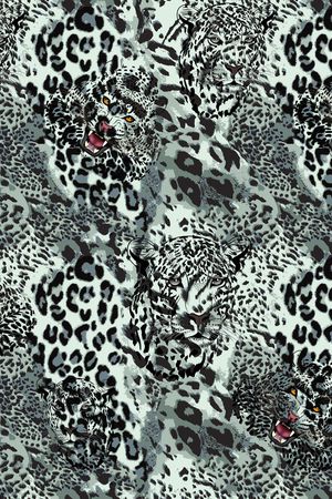 豹纹印花华亿平台图片