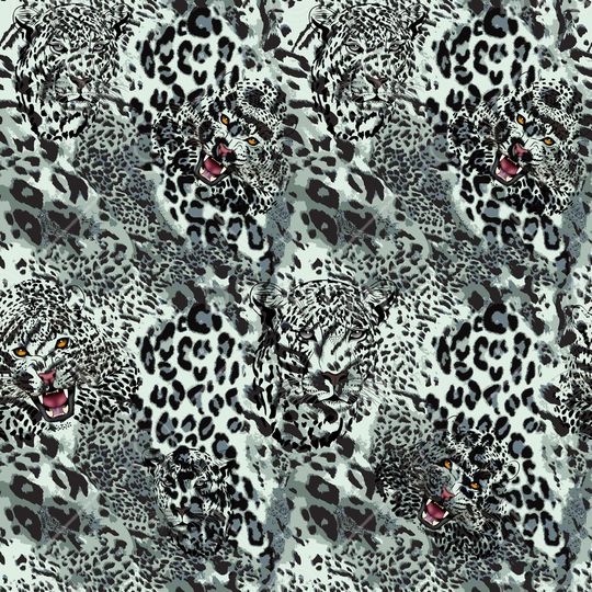 豹纹印花华亿平台图片