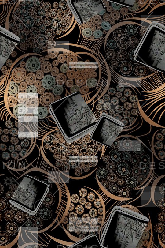 复古印花华亿平台图片