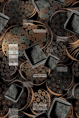 复古印花华亿平台图片