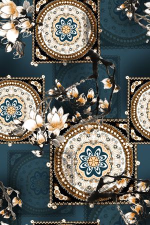 民族风印花华亿平台图片