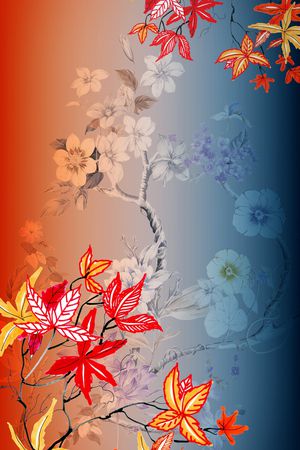 花卉印花华亿平台图片