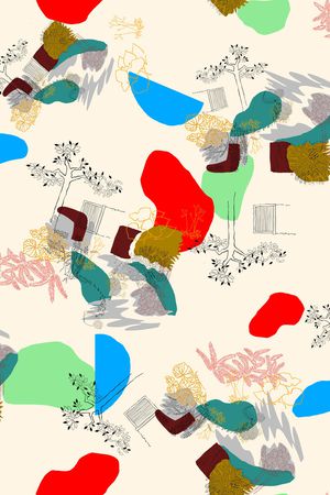 几何印花华亿平台图片