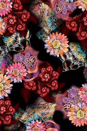 几何印花华亿平台图片