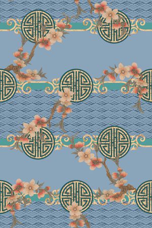 梅花印花华亿平台图片