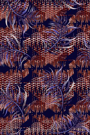 抽象花卉印花华亿平台图片