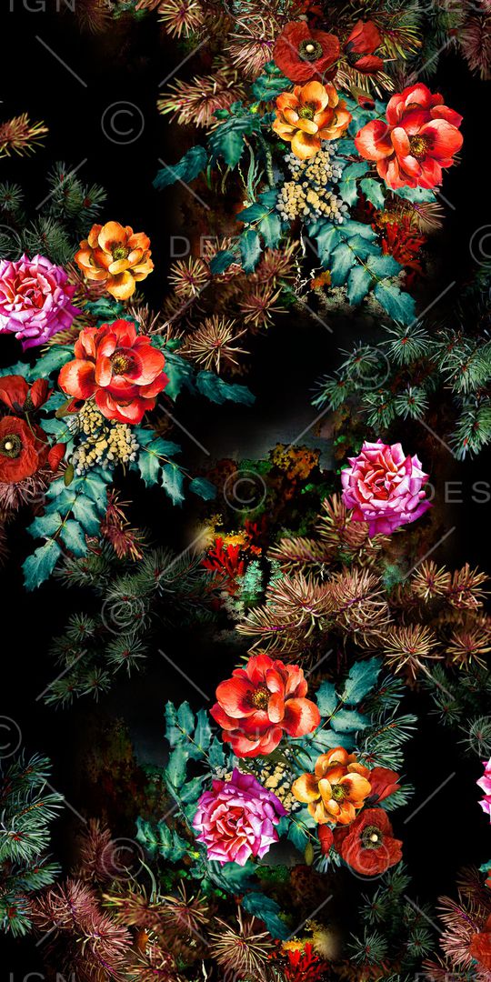 绿植树叶印花华亿平台图片