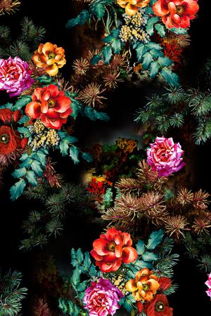 绿植树叶印花华亿平台图片