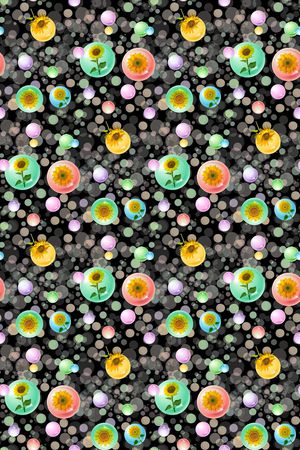 向日葵印花华亿平台图片