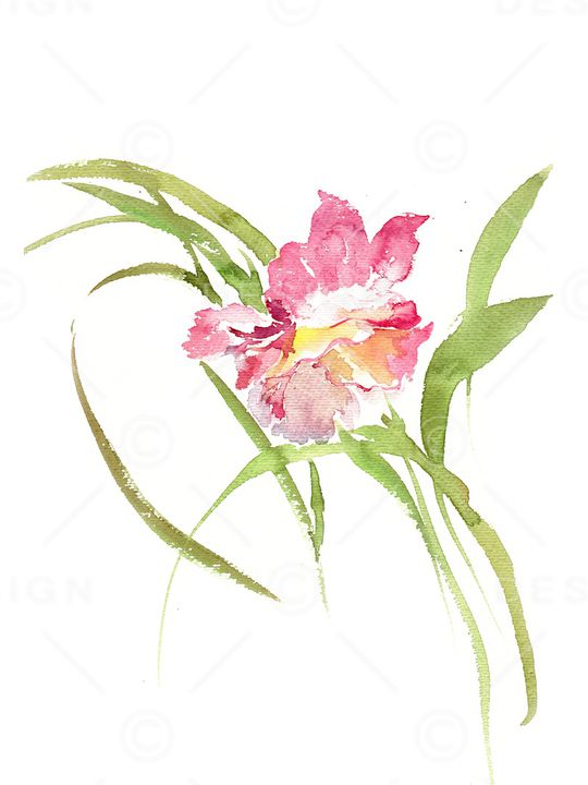 水墨风印花华亿平台图片