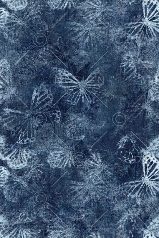 花卉蝴蝶印花华亿平台图片