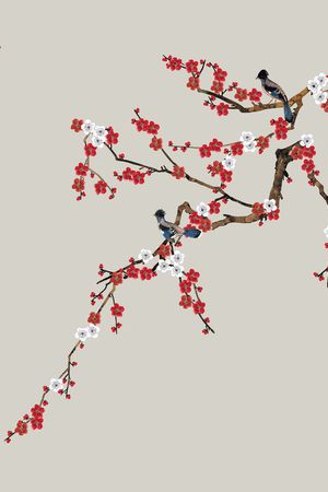 梅花印花华亿平台图片