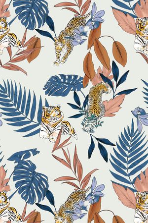 动物花卉印花华亿平台图片