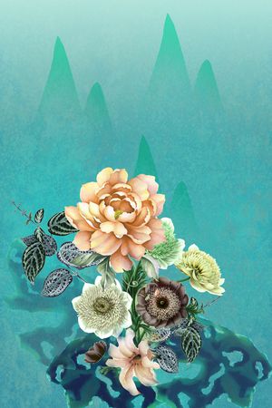 女装定位花印花华亿平台图片