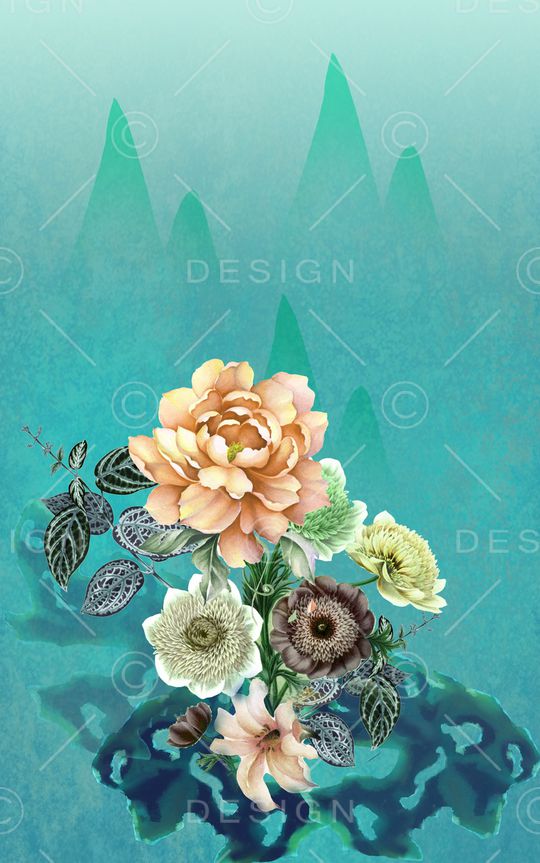 女装定位花印花华亿平台图片