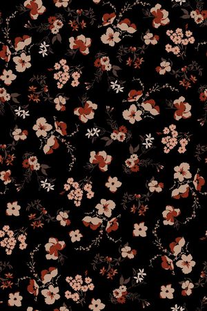 抽象花卉印花华亿平台图片