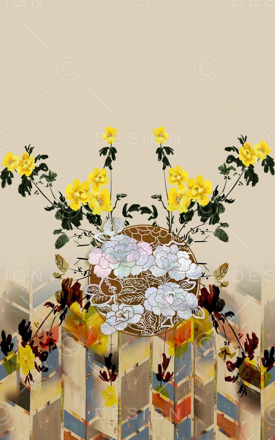 女装定位花印花华亿平台图片