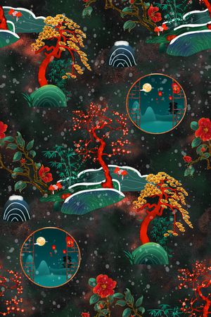 香云纱印花华亿平台图片