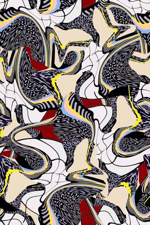 几何印花华亿平台图片