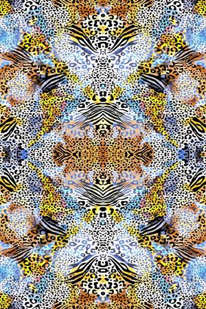 豹纹印花华亿平台图片