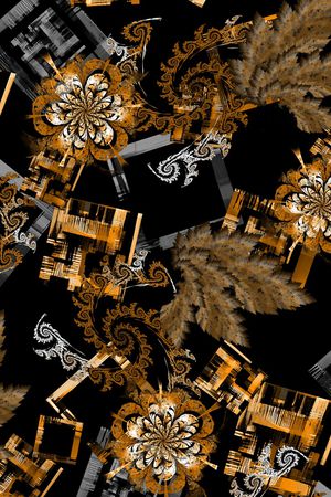 几何印花华亿平台图片