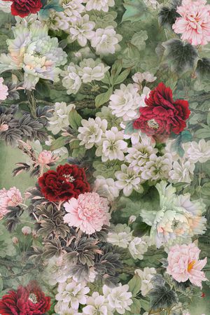 玉兰花印花华亿平台图片