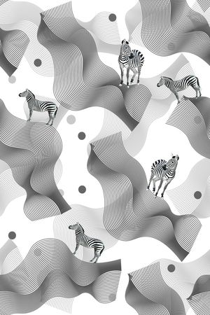 几何印花华亿平台图片