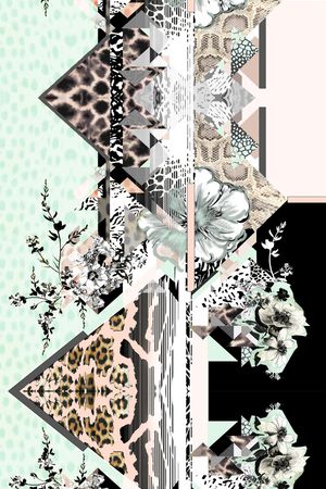 几何印花华亿平台图片