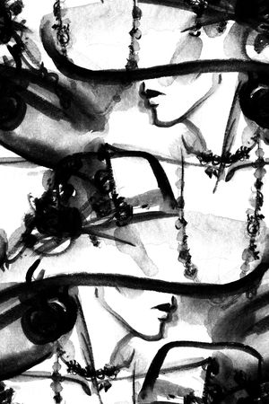 人物印花华亿平台图片