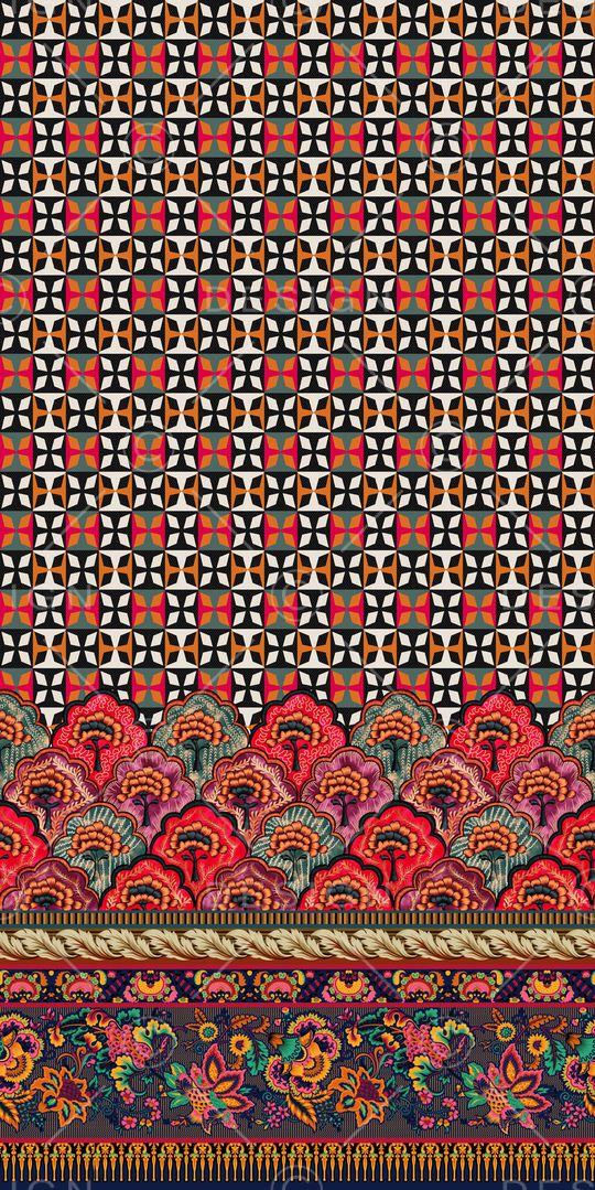 几何印花华亿平台图片