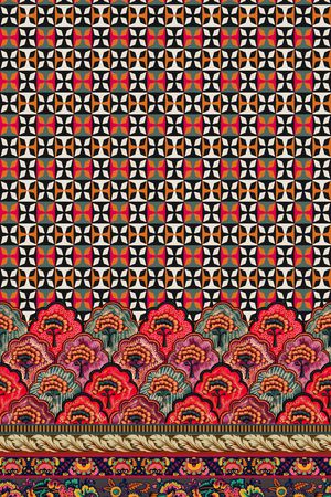 几何印花华亿平台图片