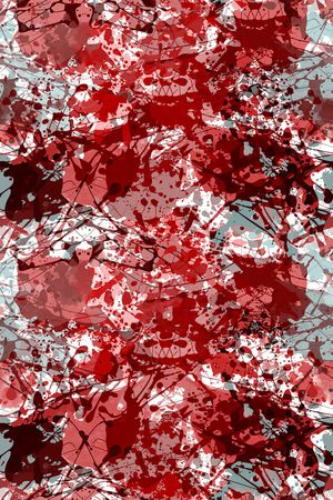 抽象男装印花华亿平台图片