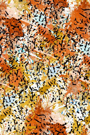 抽象男装印花华亿平台图片