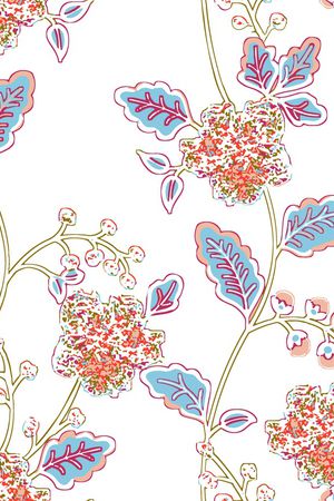 几何花卉印花华亿平台图片