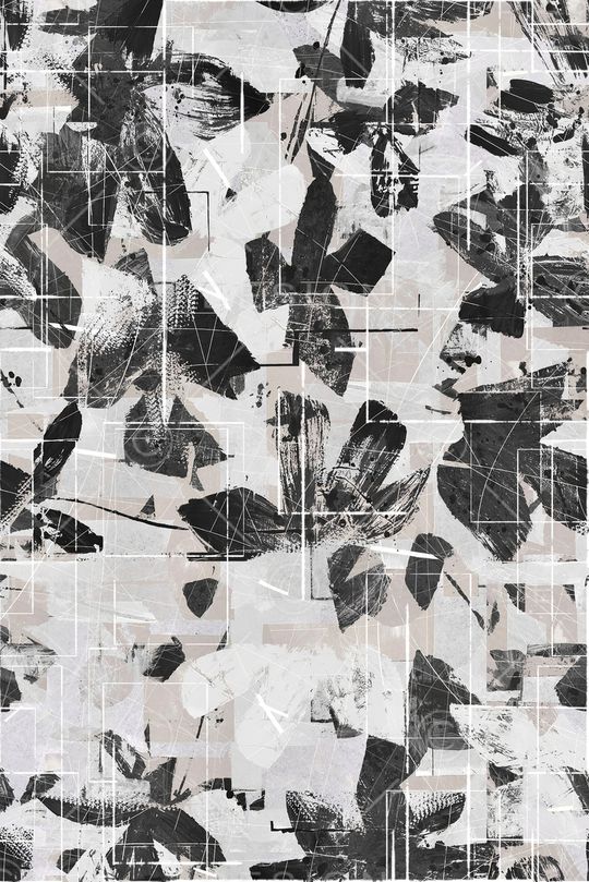 几何花卉印花华亿平台图片