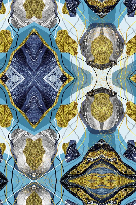 抽象男装印花华亿平台图片