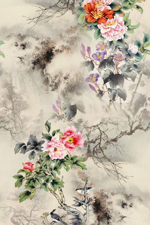 真丝印花华亿平台图片