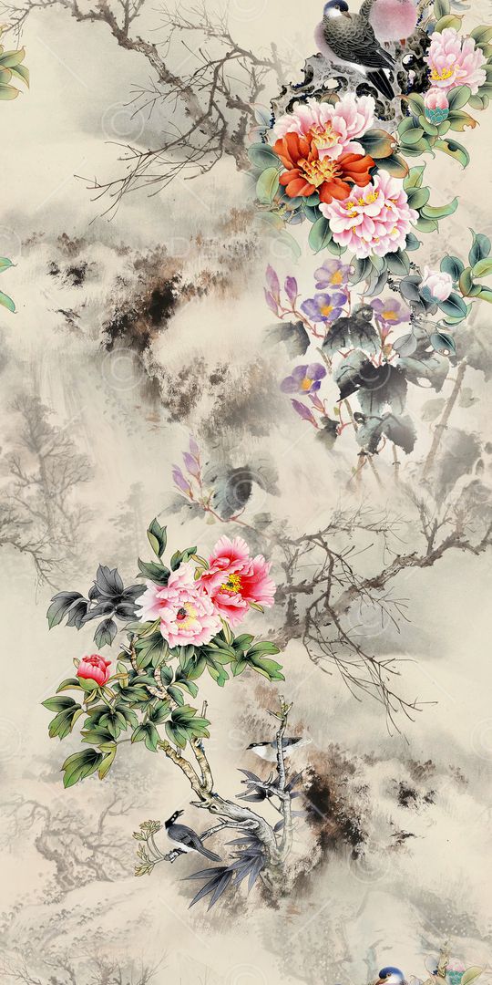 真丝印花华亿平台图片