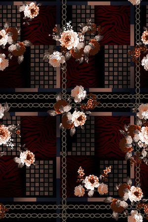 几何印花华亿平台图片