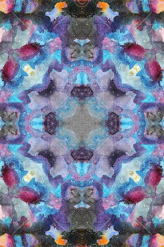 抽象花卉印花华亿平台图片