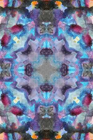 抽象花卉印花华亿平台图片