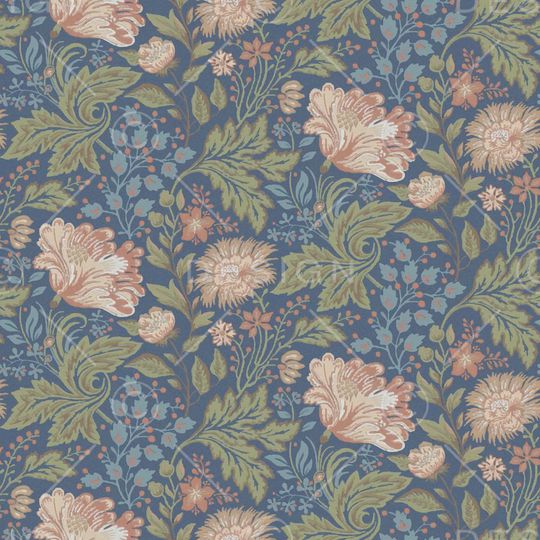 彩底花卉印花华亿平台图片