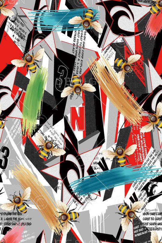 几何印花华亿平台图片