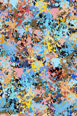 抽象男装印花华亿平台图片